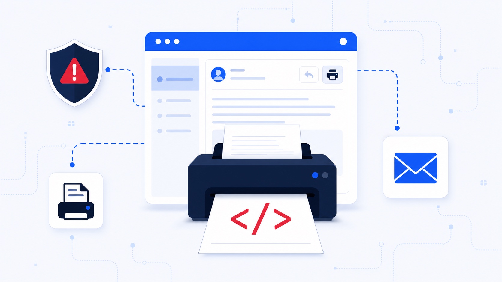 Persistent XSS w Zextras Carbonio WebMail — funkcja Print